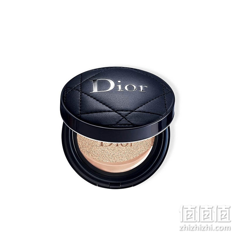 Dior 迪奥 粉底凝脂恒久气垫粉饼皮革版14克 遮瑕定妆