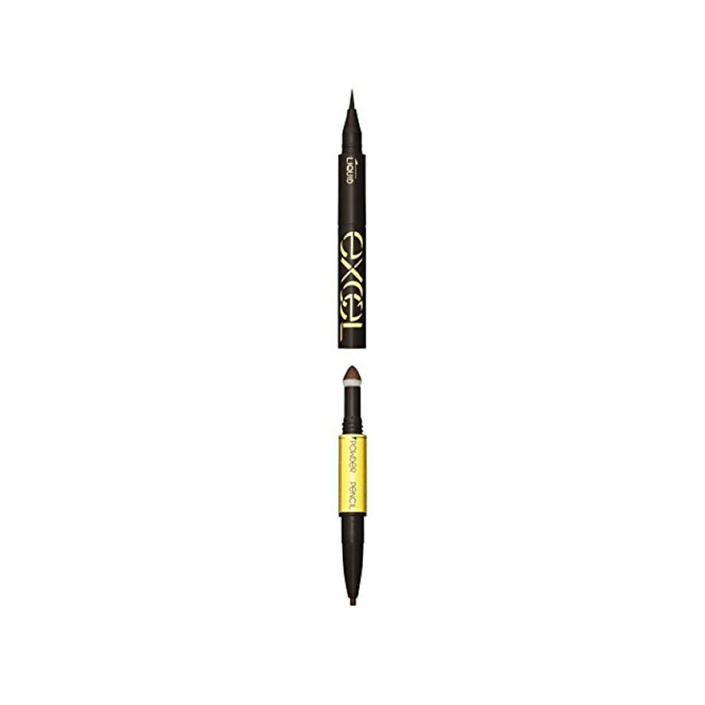 EXCEL眼影眼线笔Perfect系列N PL01黑色自然立体0.8g
