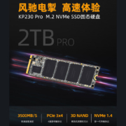 金百达（KINGBANK）2TB SSD固态硬盘 M.2接口(NVMe协议) KP230 Pro系列