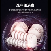 海尔（Haier）洗碗机13套独立式80℃双微蒸汽智能油污感应烘干家用除菌消毒洗碗机 EW139166BK