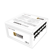 游戏悍将 金牌全模组电源GX550 白色 额定550W 台式机电脑电源（（80PLUS/固态电容DC-DC/台系电容/5年质保）