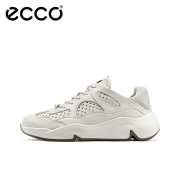 【明星同款】ECCO爱步老爹鞋透气舒适运动休闲鞋男厚底潮酷 潮趣520154 米色52015401378 43