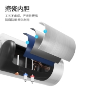 【上门包安装】欧治（OUZHI）品牌电热水器储水式家用淋浴洗澡2KW速热智能保温卫生间圆筒大屏数显 100升双防电系统【上门安装】