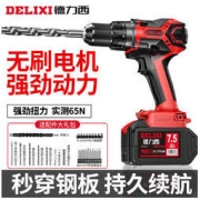 DELIXI 德力西 无刷双速冲击钻套装 一电一充