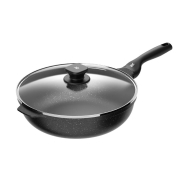 WMF 德国福腾宝炒锅不粘锅麦饭石色平底煎炒锅电磁炉炒菜锅30cm烹饪锅具电磁炉燃气通用 星辰炒锅32CM