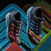 MERRELL迈乐复古越野跑鞋男NOVA 2系带彩虹舒适防滑耐磨休闲鞋J135427 J135427 多彩 40