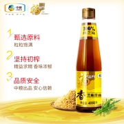 福临门 食用油 压榨芝麻油400ml 凉拌调味烹饪火锅 中粮出品