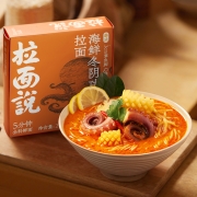 拉面说 海鲜泰式冬阴功酸辣拉面速食非油炸方便面汤面211.5g/盒