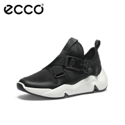 【明星同款】ECCO爱步倪妮同款运动休闲鞋新款扣带老爹鞋女 潮趣203153 (女款)黑色20315351052 37
