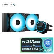 九州风神（DEEPCOOL） 水元素240RGB CPU 水冷散热器（支持AM5/动平衡泄压冷排/RGB风扇）