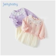 jellybaby 杰里贝比 女童连衣裙春秋宝宝秋季公主裙女孩秋装新款儿童裙子秋款