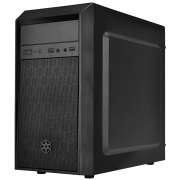 银欣（SilverStone）PS16精准16 黑色 M-ATX游戏办公小机箱(支持120水冷/带光驱位/长显卡/标配12cm低噪风扇)