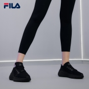 FILA 斐乐跑步鞋运动鞋女休闲跑步鞋女轻便运动鞋子 黑-BK 36.5