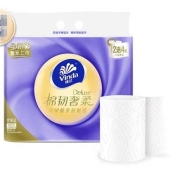 天猫U先：维达 羊绒感无芯卷纸  棉韧奢柔压花  3层 85节 16卷