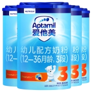 爱他美（Aptamil） 幼儿配方奶粉(12–36月龄，3段） 800g*4罐 组合装