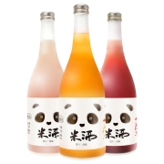 川红锦 熊猫微醺 6度桂花味/玫瑰味米酒 719mlx2瓶