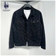 ROYAL PALM POLO SPORTS CLUB ROYAL PALM POLO棋盘格牛仔夹克外套男春秋款潮牌时尚休闲夹克