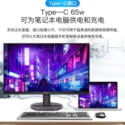 飞利浦（PHILIPS） 27英寸 2K高清 IPS屏液晶电脑显示器 内置音箱 Type-c 65W sRGB 114% 75Hz刷新 276S9A