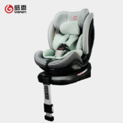 感恩儿童安全座椅汽车用0-12岁360度旋转可坐可躺宝宝安全座椅婴儿车载加大加宽星越 氧气咖【0-12岁isize+可坐躺调节】