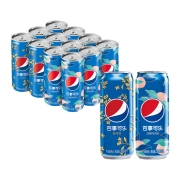 88VIP：pepsi 百事 可乐太汽细长罐330ml*12罐（太汽桂花6罐+白桃乌龙6罐）礼盒*4件