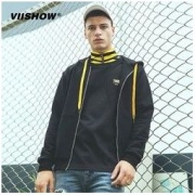 ViiSHOW 维秀1991年 新款卫衣男连帽拉链潮牌学生外套春秋长袖情侣款上衣