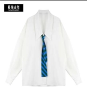 拼多多百亿补贴：格瑞吉奥 白色衬衫女 上衣