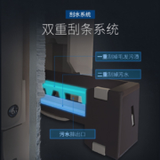 百家好世 免手洗平板拖把托布家用脱水擦地神器办公室木地板吸水网红拖地神器平拖尘推拖布大排 共4块布