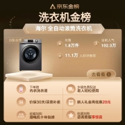 海尔（Haier）滚筒洗衣机全自动家电  蒸汽除菌 以旧换新  10公斤洗烘一体 BLDC变频电机XQG100-HB106C