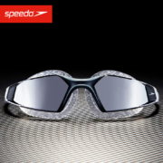 Speedo/速比涛 专业训练 大框镀膜 大视野 柔软贴合泳镜 812265D637 灰色/银色均码
