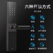 TCL指纹锁智能门锁家用防盗门锁 指纹密码电子锁 WIFI联网 APP远程智控K6V 【联网版】K6V内置WIFI+自带门铃【隔日达】