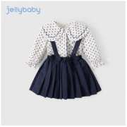 jellybaby 杰里贝比 童装女童套装秋季2022新款儿童秋装女小童套裙宝宝两件套