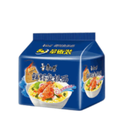有券的上、亲子会员：康师傅 鲜虾鱼板面 92g*5袋