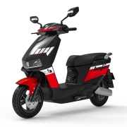 【NFC启动】绿源电动车72V23A超长续航电动车摩托车 石墨烯电池 1200W液冷动力  MKK 骑士黑