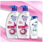 88VIP：Head & Shoulders 海飞丝 致美水润去屑洗发水 500g×2+80g×1