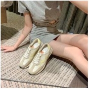 SheII 苏茵茵 软到爆~新款阿甘拼色系带跑步休闲运动鞋女老爹鞋