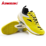 川崎（KAWASAKI） kawasaki/川崎羽毛球鞋男鞋女鞋新款耐磨防滑运动鞋训练鞋专业羽毛球鞋 K-085 黄色 37