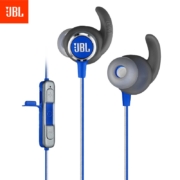 JBL Mini BT蓝色 蓝牙耳机挂脖式 无线运动耳机 防水防汗 苹果华为小米安卓游戏音乐通用耳机