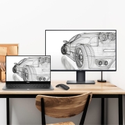戴尔（DELL） UltraSharp 25英寸 专业显示器 2K IPS Type-C90W反向充电 HDR400 旋转升降 四边微边 U2520DR