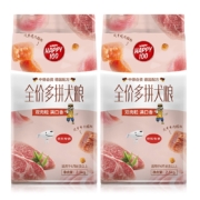 顽皮happy100狗粮 双肉粒多拼狗粮5kg 风干鸡肉+风干牛肉 金毛泰迪柯基拉布拉多