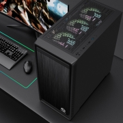 Tt（Thermaltake）启航者S5 PLUS 黑色 机箱水冷电脑主机（支持EATX/支持360水冷排/带光驱位/游戏商务办公）
