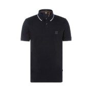 Hugo Boss 男士深蓝色日常通勤简约商务休闲短袖POLO衫