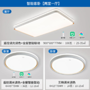 正泰（CHNT）led客厅灯 卧室灯餐厅灯吸顶灯 北欧现代简约 双层透光灯饰 AI语音米家APP控制智能灯具