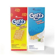Gery 芝莉 芝士奶酪味夹心饼干椰子独立装印尼进口饼干原装咸香零食