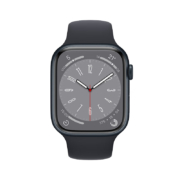 Apple Watch Series 8 智能手表GPS款45毫米午夜色铝金属表壳午夜色运动型表带MNP13CH/A