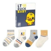 LT DUCK *SINCE1948* 小黄鸭儿童袜子 4双