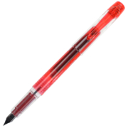 白金（PLATINUM）钢笔 PSQ-300C#11-F 红色 学生练字书写 进口墨水笔透明笔杆0.3mm