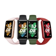 HUAWEI 华为手环7NFC版 9.99毫米轻薄设计 血氧自动检测 两周长续航 智能手环 运动手环 星云粉