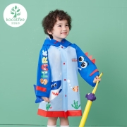 kocotree韩国儿童雨衣男童带书包位女童雨衣宝宝小学生雨披 海底两万里-鲨鱼 XL 身高 125-140cm