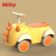 Nuby努比儿童平衡车儿童滑行车滑步车1-3岁男女孩婴儿宝宝扭扭车溜溜车学步车 小怪兽-冲鸭黄