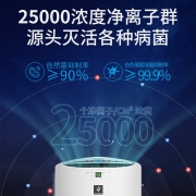夏普（SHARP）卫计委认证 空气消毒机净化器 无雾加湿一体机 高浓度净离子群 专业杀菌除甲醛家用KI-BC608-W